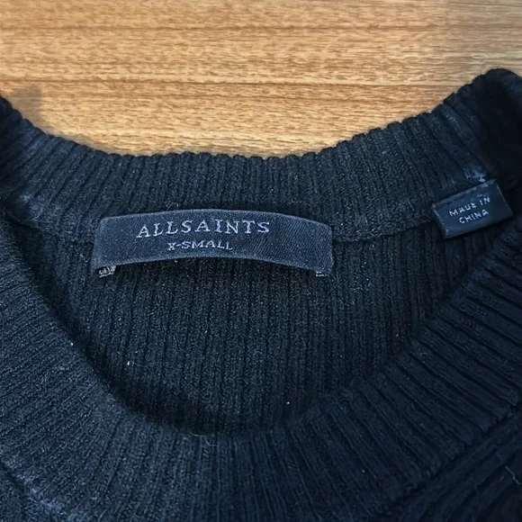 All Saints Dress Wool-Cashmere Blend Dress - Picture 7 of 8